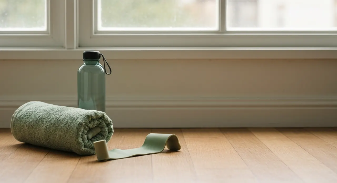 足のこむら返りを気にしているシーン。ビタミンB群と足がつる関係を解説する記事の挿絵