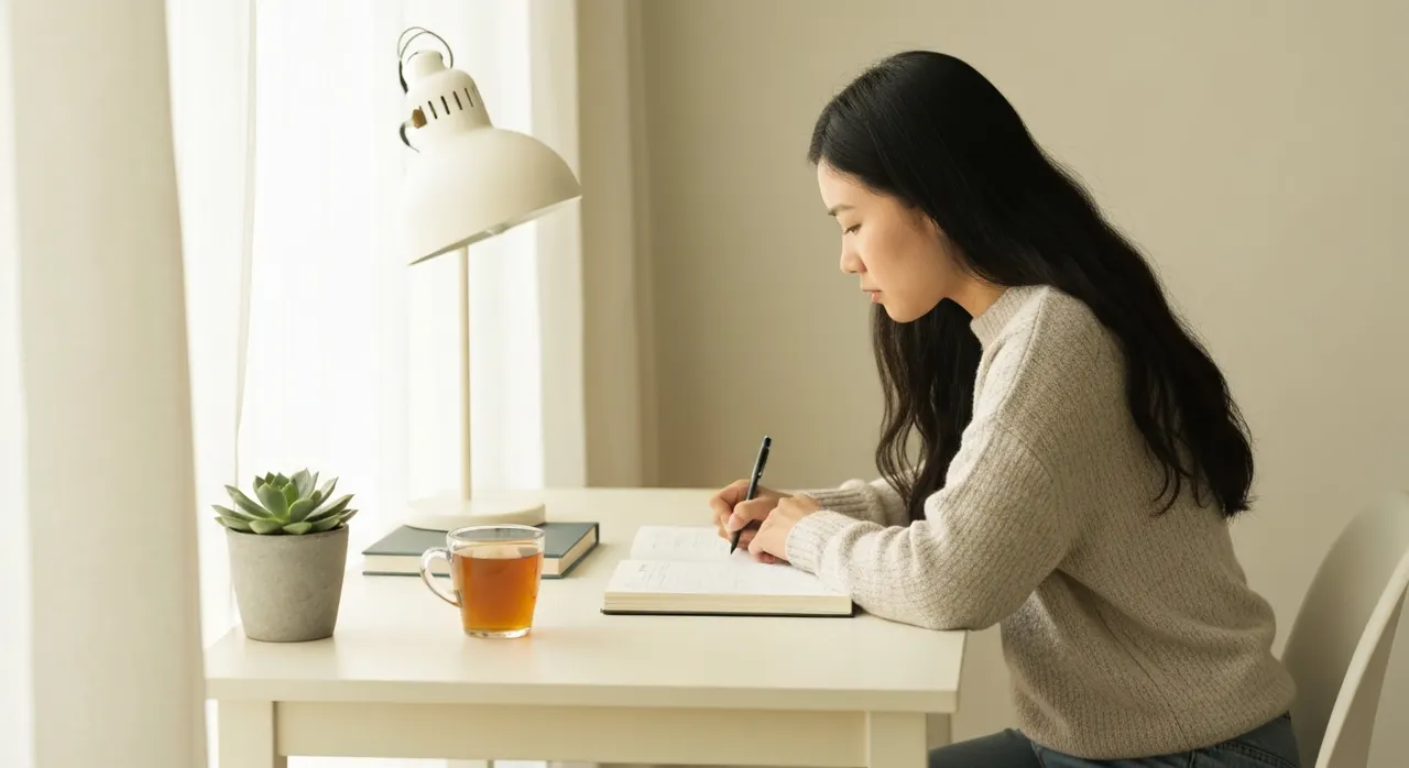集中して作業する人のイメージ。ホスファチジルセリンの脳への働きを示す