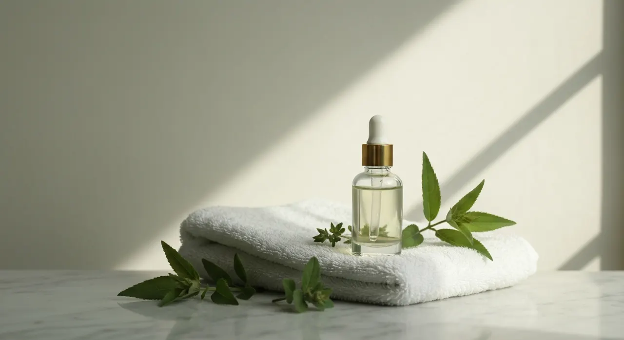 肌荒れやニキビが気になる女性の肌ケアイメージ、ビタミンB群と皮膚の関係