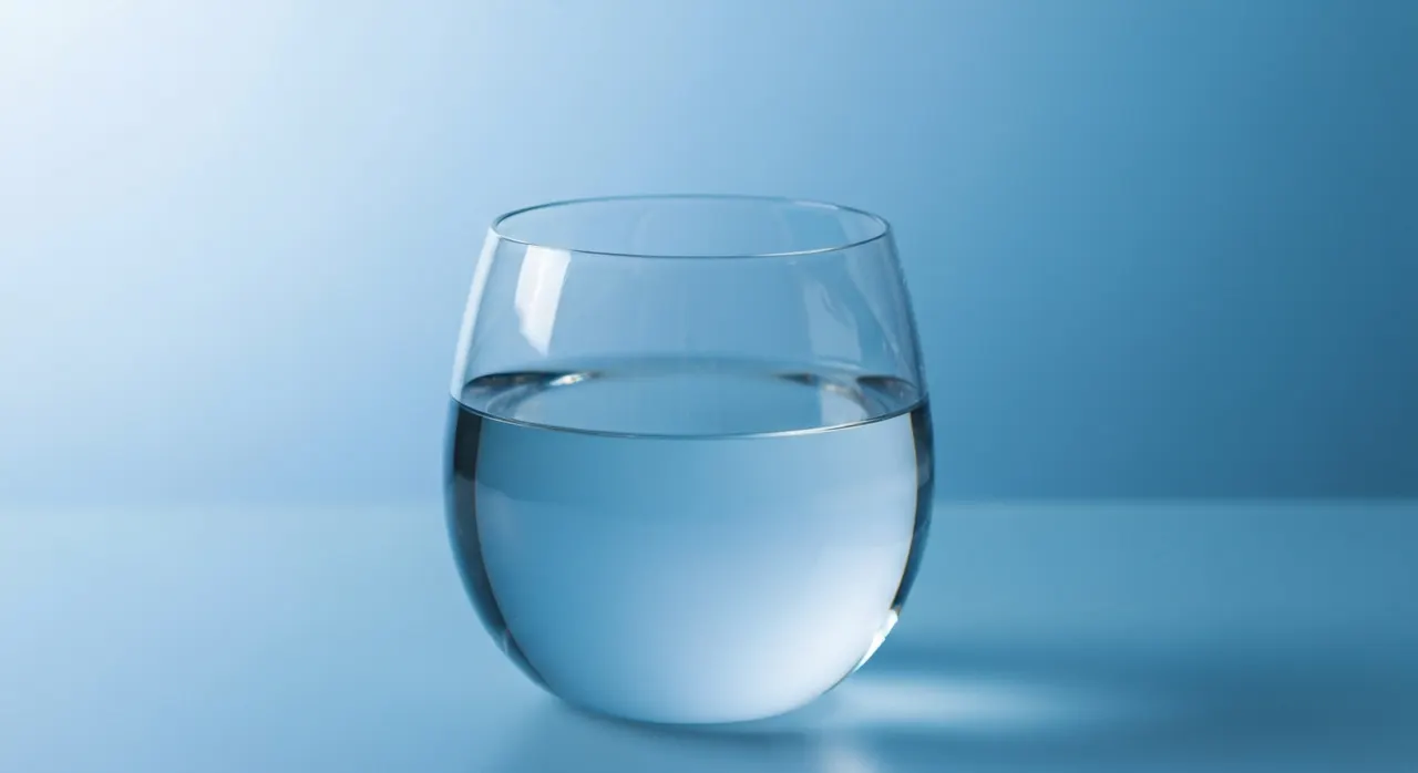 サプリを飲む際の水と一緒に摂るタイミングのイメージ。ビタミンCの摂取タイミングの解説に対応